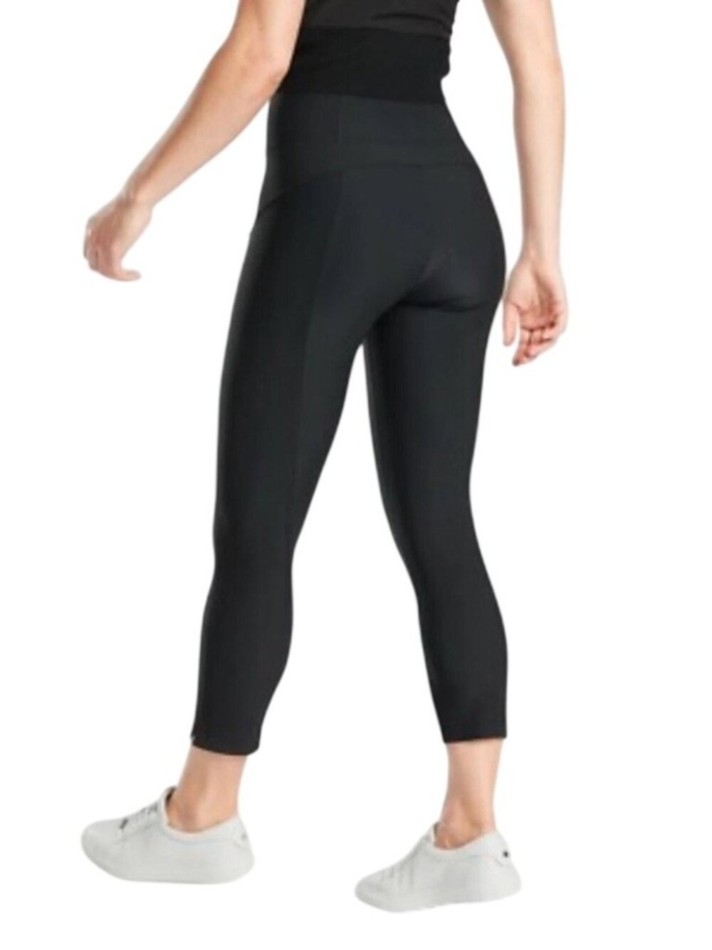 Athleta Stellar Tight Black High Rise Cropped Crop Trouser Pants XS Commute - Picture 2 of 15